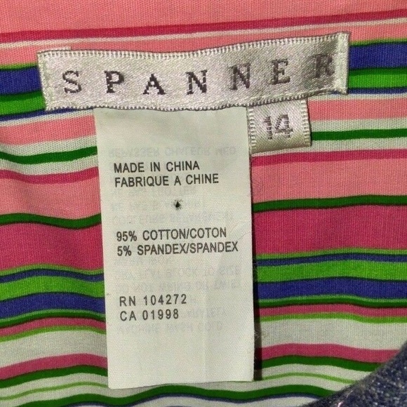 Jean Jacket Size 14  Buttons Pink Piping - Picture 4 of 4